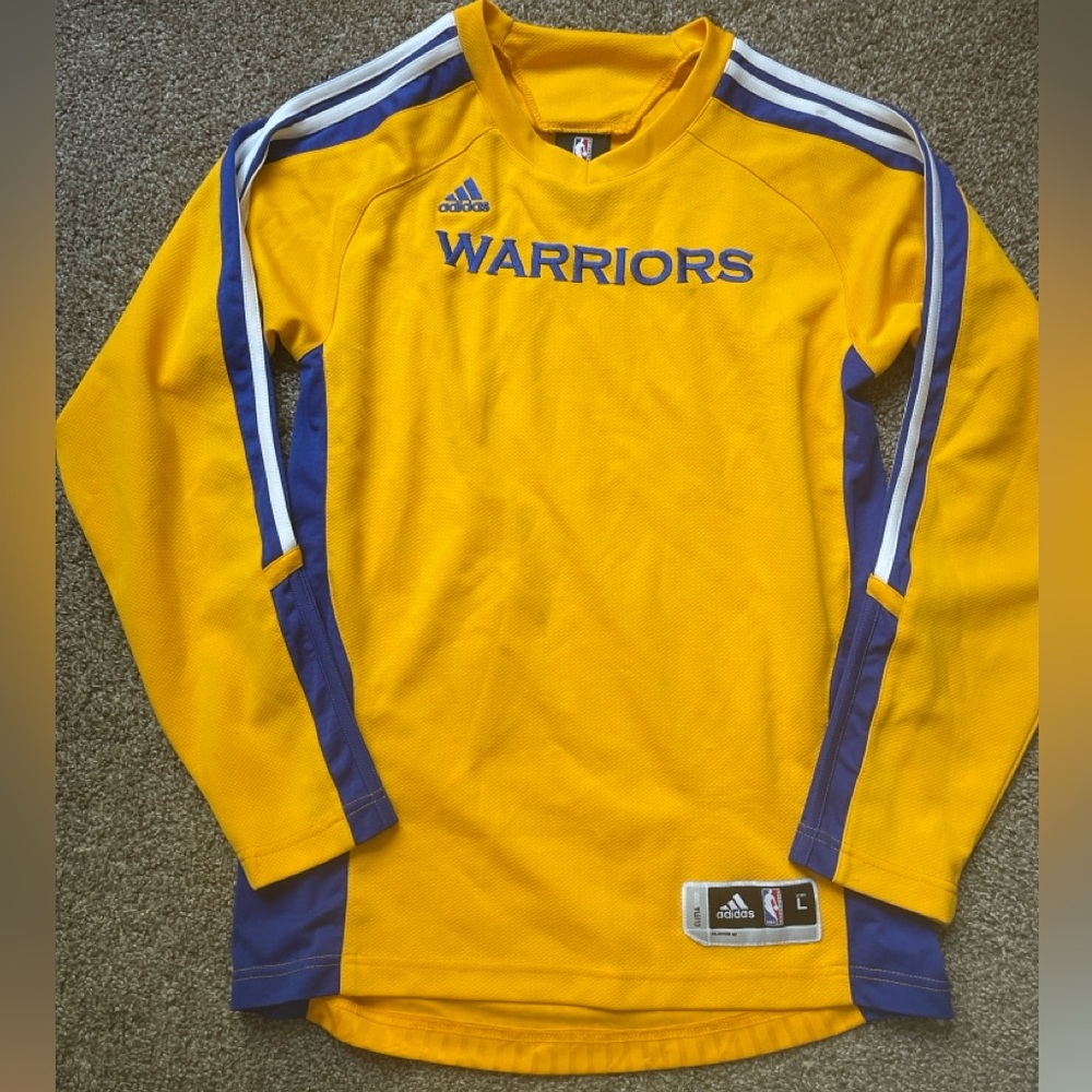 Adidas Warriors Yellow NBA Jersey